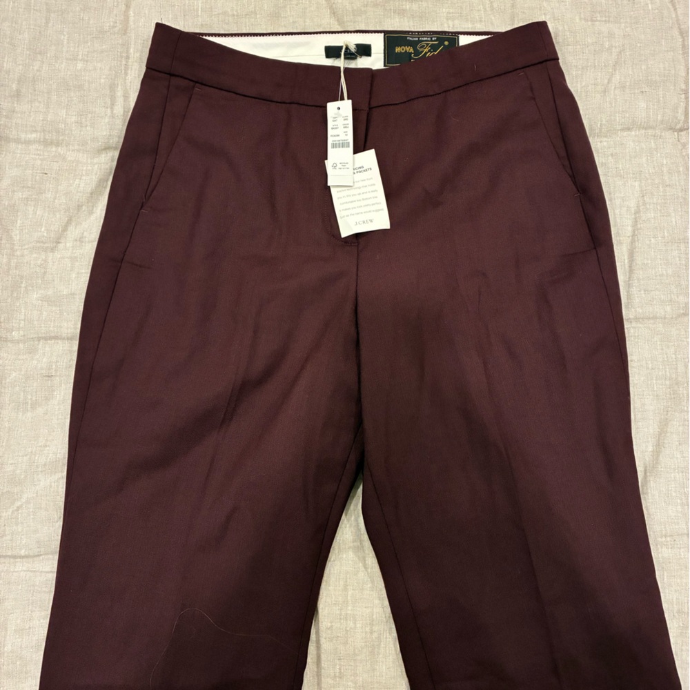J. Crew Women's Burgundy Trousers
